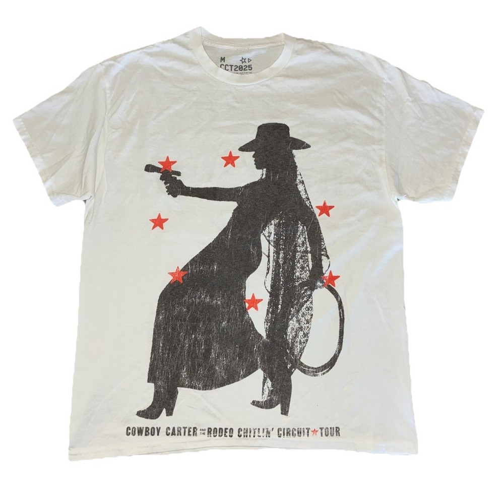 Cowboy Carter Rodeo Chillin' Circuit Tour Graphic Tee - White Beyonce
